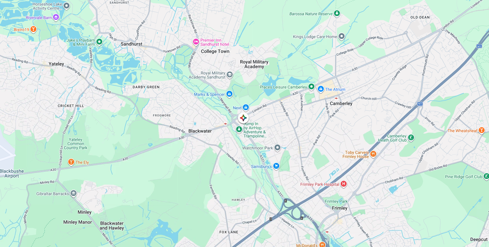 Map showing the location of SMIT Service & Maintenance